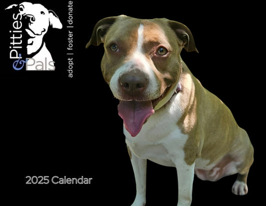 Pitties and Pals 2025 Wall Calendar